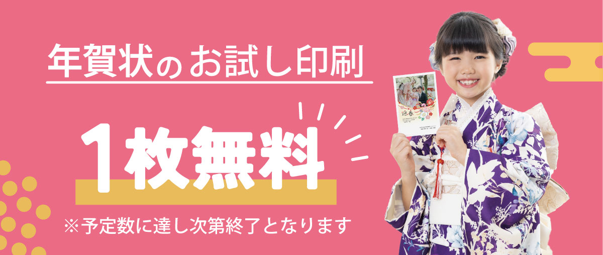 1枚お試しキャンペーン実施中！