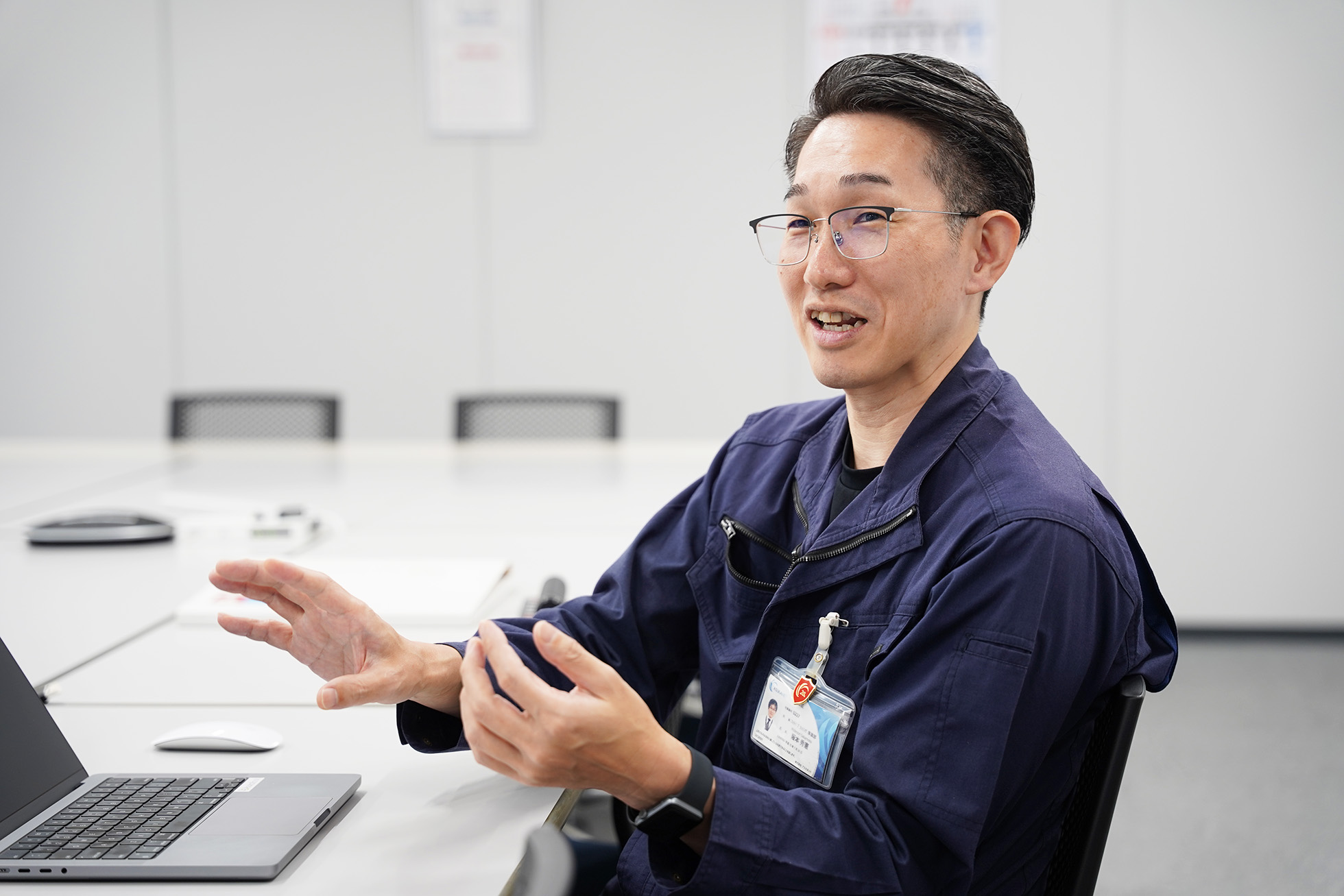 インタビュー風景