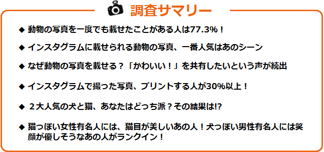 フォト総研 全国の10代 30代の男女330名に聞いた かわいい を共有したい Snsと動物の写真 に関する調査アンケート フォトブックならマイブック フォト総研 全国の10代 30代の男女330名に聞いた かわいい を共有したい Snsと動物の写真 に関する調査アンケート フォトブックならマイブック